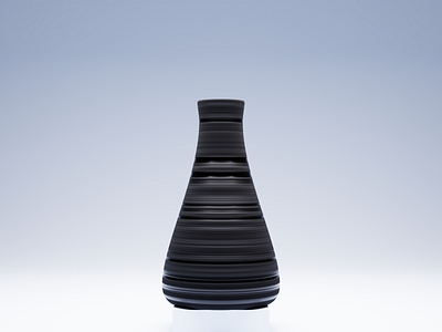 Vase 3d b3d blender clay illustration lights realistic render vase