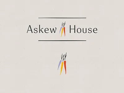 Rainbow Carrot Alternate and Icon for Askew House branding carrots icon rainbow carrots