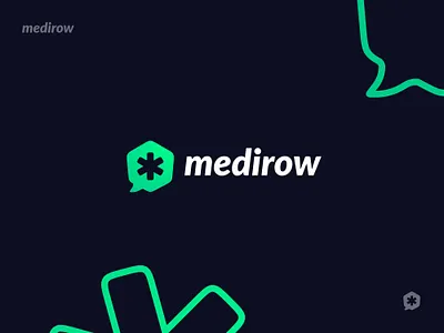 Logo Design - Medirow brand brand design brand identity branding branding design chat clean health icon logo logo design logotype minimal
