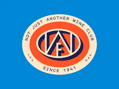 Wine Fellas Badge art deco badge branding crest food illustration logo modern typography wine