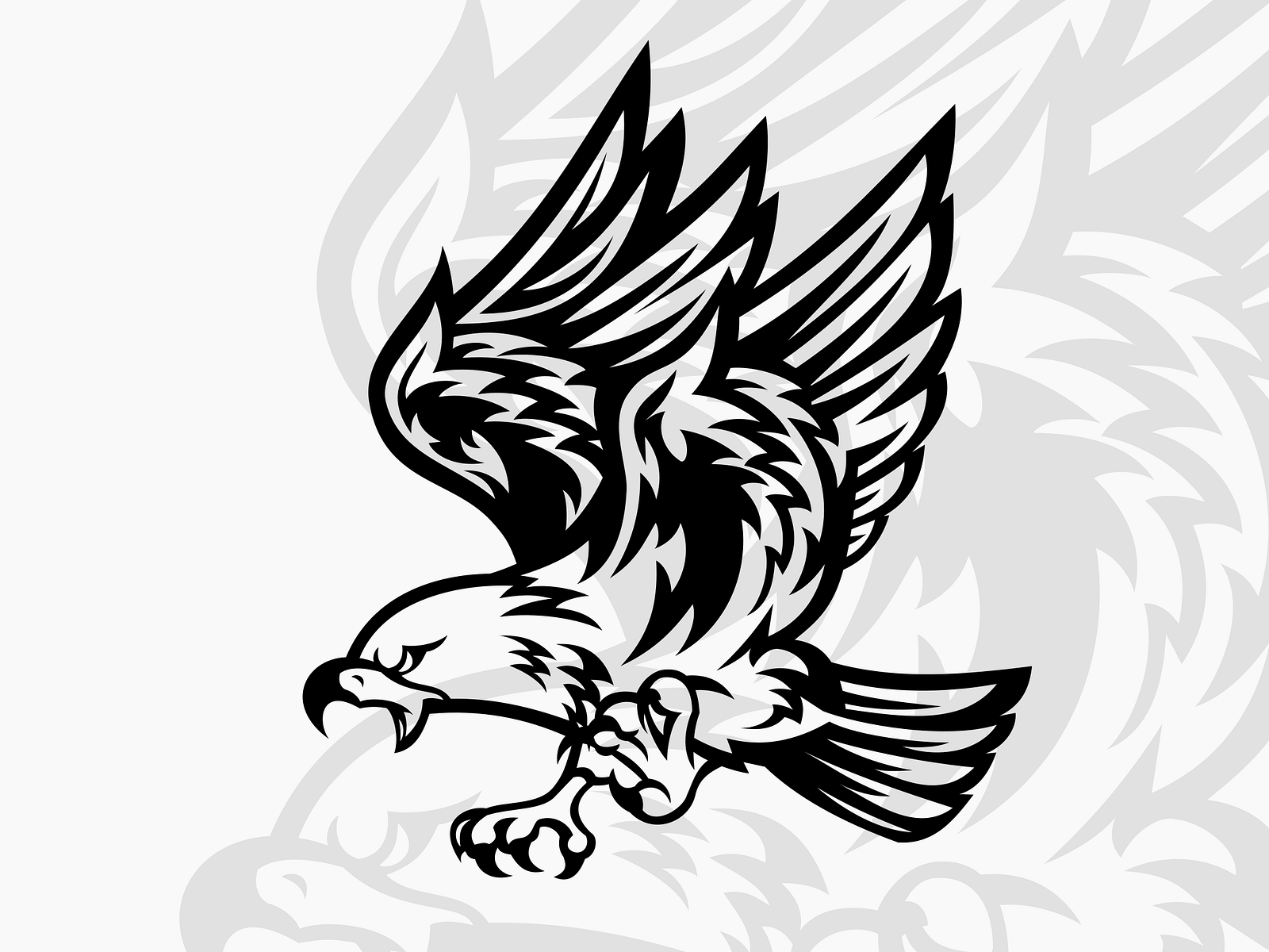 Vector Artwork featuring a Golden Eagle by John Poh on Dribbble