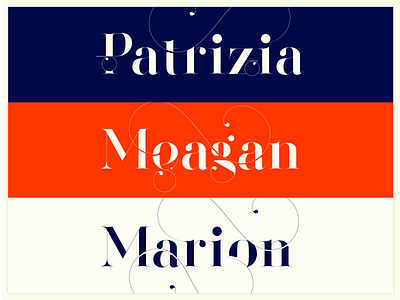 Names. Made with the new Segol Typeface. fashion fonts fashion logos moshik nadav sexy fonts typeface design