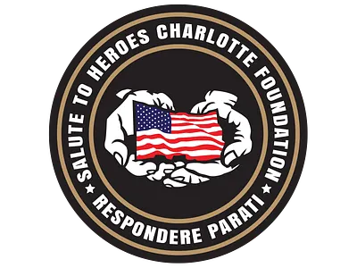 Salute to Heroes Charlotte Foundation branding charitable charity community design essential workers fire department first responders foundation frontline frontliners heroes local logo medic nonprofit police department sheriffs