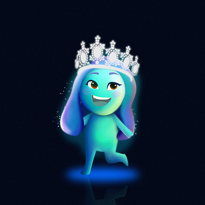 Soulsona crown design flat illustration illustrator soul