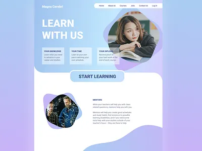 Online Learning Website design ui ui design uidesign web web design webdesign website website design