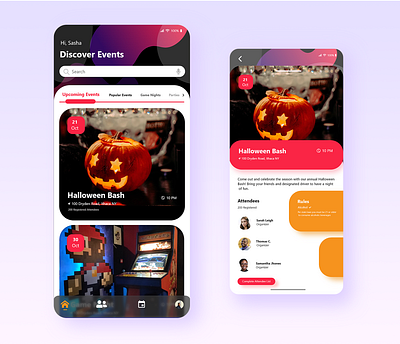 Cvent app design app appdesign appdeveloper application design event icon illustration phone ui web