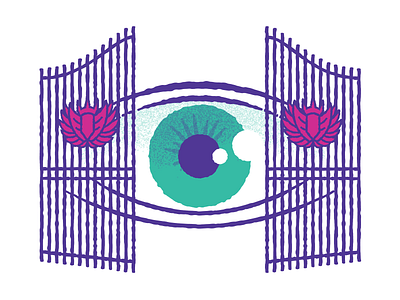 Watching cyclops eye gates illustration