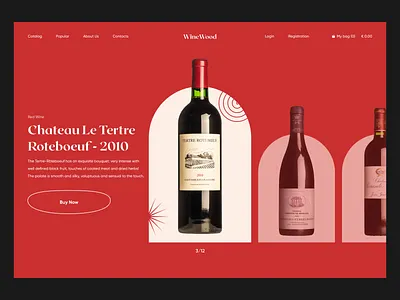 WineWood Shop 2020 trends app design e comerce minimal ui ui elements uidesign ux web web design website website concept website design wine