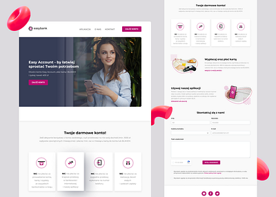Easybank bank banking landing page logo ui ui design uiux user interface web design webdesign