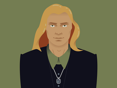 Babylon 5 | Byron character flat illustration sci fi vector