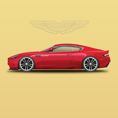 Aston Matin DBS adobe illustrator art branding design durban graphicdesign illustration illustration art south africa vectorart