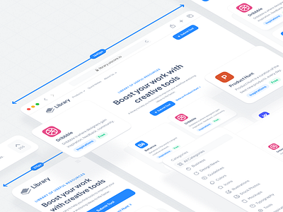 New Tool Library by Uiscore app clean creative design desktop insights minimal tool library ui ui design uiscore uiux useful user interface ux ux design web website