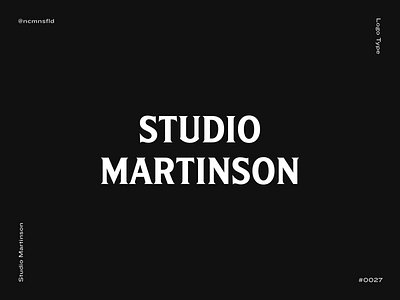 Studio Martinson aggressive black bold branding dark design icon logo logodesign logotype logotypes manly small strong studio tough typography vector wood woodworking