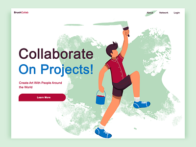 BrushCol branding header design headers illustration ui ux web webdesign webdesigner website website design
