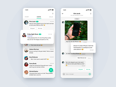 Chat App app design chat chatbot chatting chatting app concept design ios app design iphone minimalist uidesign uiux uiuxdesigner vector whatsapp whatsapp redesign