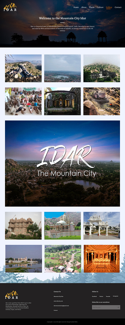 Idar - The Mountain City design figma logo photoshop prototype ui ux web wireframe