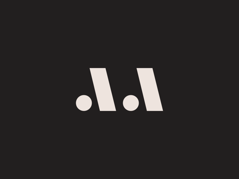 A A monogram brand identity logo