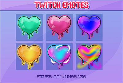 Hearts sub badges badges cartoon emotes chibi twitch emotes design emotes kawaii twitch emotes streamer twitch emotes twitch sub badges twitchtv