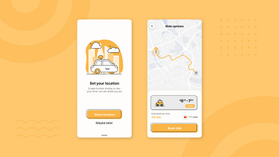 Daily UI #20: Location Tracker app dailyui flat illustration illustrator location map minimal ui ux web