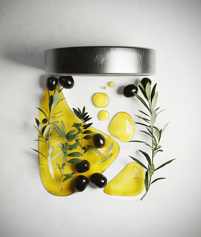 olives 3D oil 3d 3d animation blender branding design graphic graphicdesign logo modeling oil olive olive oil poster realistic render