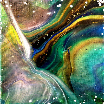 Penguin's dream ~ Acrylic pour painting ~ Fluid art ~ #StayCreat abstract acrylic acrylic paint art design fluid art paintings pouring stayhome tutorial