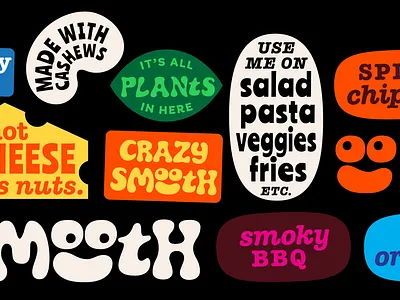 Plant Cheese branding branding design cashews cheese color cpg flavors identity label packaging plants vegan veggies