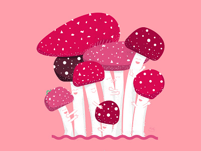 Make Room for Mushrooms 2020 2021 forest fungi fungus happy new year hug hugging hugs kiss kisses kissing mushroom mushrooms new year