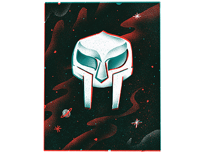 RIP DOOM doom doomsday editorial editorial illustration grain illustration mfdoom procreateapp texture