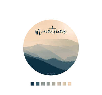 mountain poster design colors design flat illustration minimal poster poster art poster design typography vector