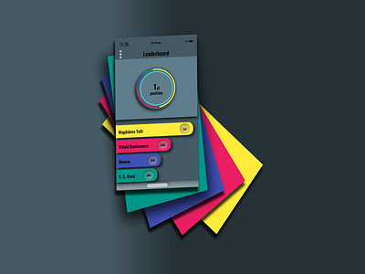 DailyUI 019 - leaderboard dailyui dailyui 019 dailyuichallenge design iphone leaderboard sheer ui web
