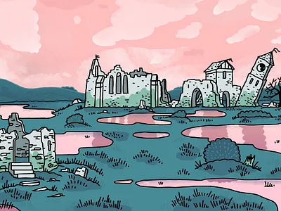 Swampland (DETAIL) 2d art animation art concept art design digital art illustration