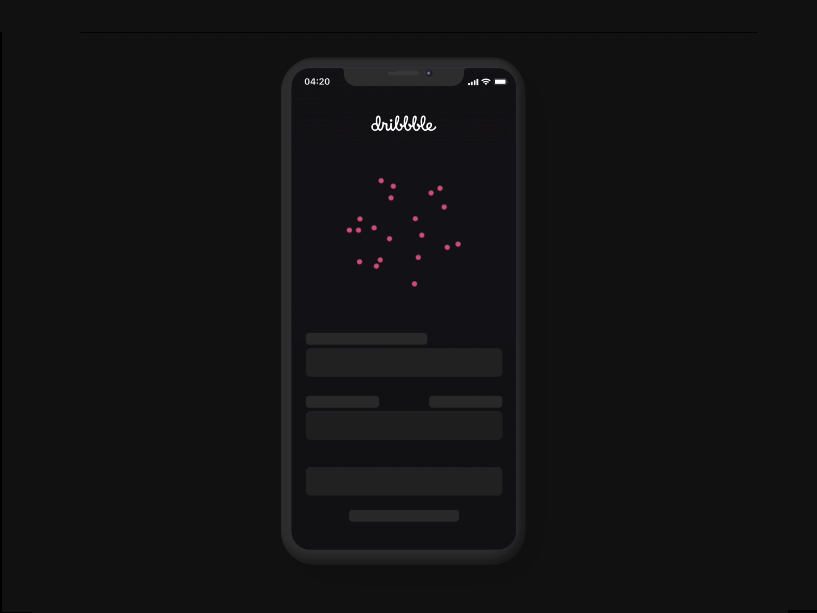 Hello, Dribble app cinema 4d protopie skeleton ui ux