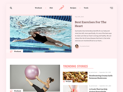 Fitbodymotivator.com Homepage blog css3 design figma fitness health homepage html5 landing page landingpage magazine nutrition ui ui desgin ui design uiux web design webdesign women wordpress