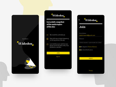 News social media app. Onboarding dark mode minimal news onboarding social app socialmedia ui ux