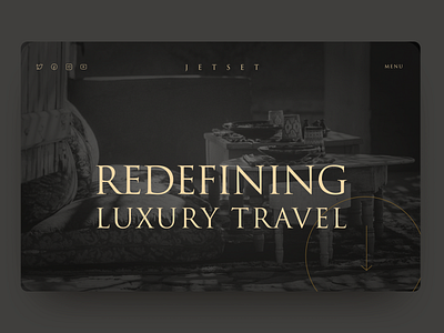 30 Day Challenge - Day 30 30 day challenge 30 days of design 30daychallenge 30daysofdesign dark hero hero image hero section landing page luxury serif serif font serif typeface travel ui web web design website