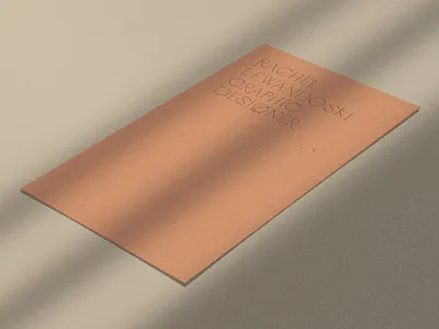 RL branding business card business card design graphic design typography