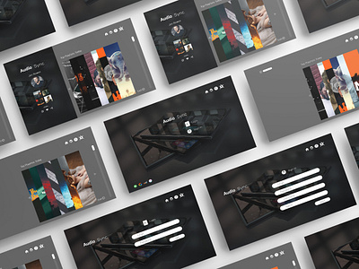 Audio sync app audio branding design graphic graphicdesign ui ui ux ui design uidesign uiux ux vector