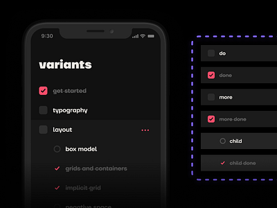 Figma Variants figma ios mobile ui variants