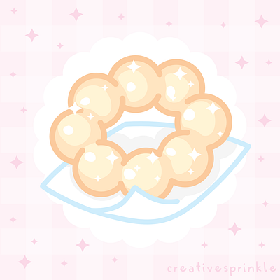 Mochi Donut digitalart donut ipad pastel vector