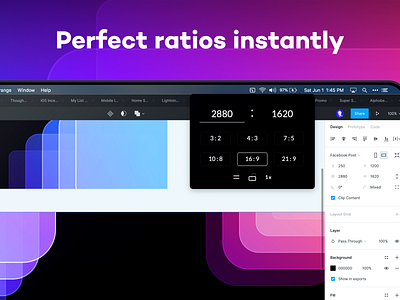 Sizey: Perfect Ratios Instantly app app store aspect aspect ratio calculate calculator design tool golden ratio gradient mac macos meritt meritt thomas merittthomas ratios sizey sizey app sizeyapp toolbar