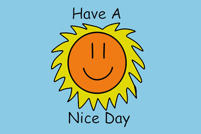 Have A Nice Day adobe photoshop art artist artwork cartooning graphic design icon illustration krita logo typography