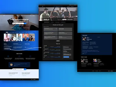 Personal Trainer | Sign Up Form consumer dark theme figma landing page lead generation side project ui uiux ux ux design visual design web
