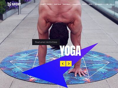 Sport WordPress Theme - Home Slider Yoga design fitness health health care page builder plugins responsive site builder sport template theme web design web development wordpress wordpress blog wordpress theme yoga yoga app yoga logo yoga studio