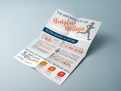 Workplace Wellness Mailer brand identity direct marketing mailer design