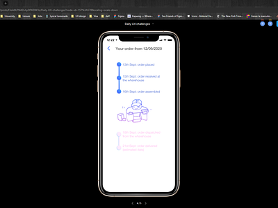Daily UI Challenge #81 Status Update