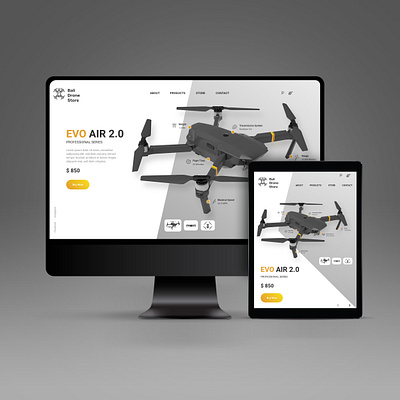 Bali Drone Store design ui ux web