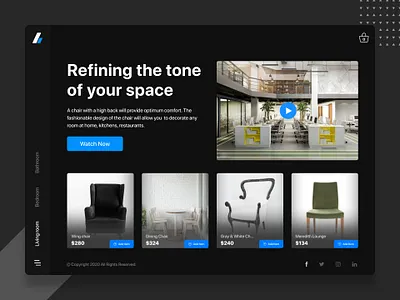 Furniture - Hero Header Page Template dashboad furniture furniture app furniture design furniture store furniture website illustration landing page typogaphy ui ux web design website