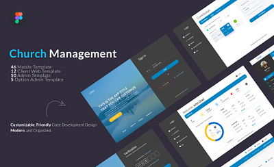 Church Management Website app design figma figmadesign flat typography ui ux web website
