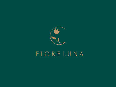 Fioreluna bracelet branding circle design flower illustration jewelry leaf logo luna moon vector