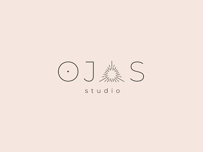 Ojas studio design eye illustration logo sports studio triangle vector yoga yoga studio